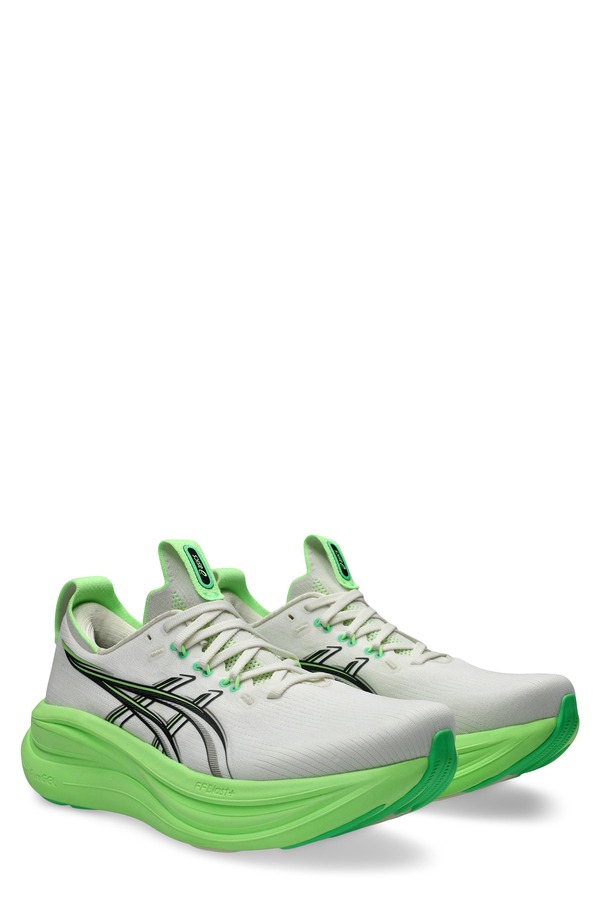 アシックス メンズ シューズ スニーカー ASICS GEL-NIMBUS 28 Running Shoe (Men) CREAM/ BLACK クリーム｜ReVida 店