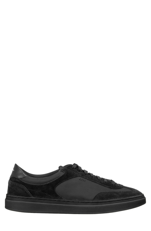 ボス メンズ シューズ スニーカー BOSS Kieran Low Top Racing Sneaker (Men) BLACK ブラック|ReVida 店