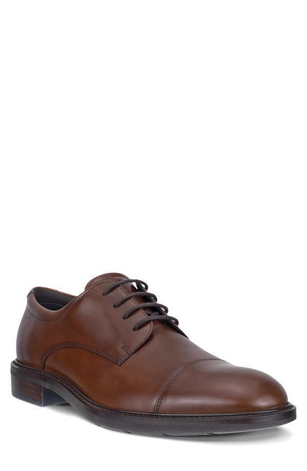 エコー メンズ シューズ ダービー キャップ ECCO Metropole Prague Cap Toe Derby (Men) CAMEL キャメル｜ReVida 店 29,770円
