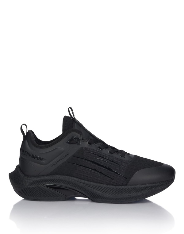 プレイン スポーツ レディース シューズ スニーカー プリント PLEIN SPORT Runner Ps/Sprint-780 Unisex (Unisex) black/black ブラック|ReVida 店