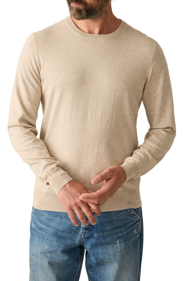 ファレティ メンズ アウター パーカー・スウェット セーター Faherty Movement Long Sleeve Sweater Soft Dune Heather ヘザー