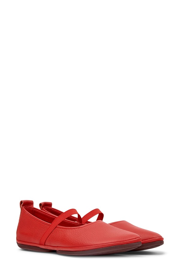 カンペール レディース シューズ パンプス Camperight Nina Flat Medium Red 赤いこと