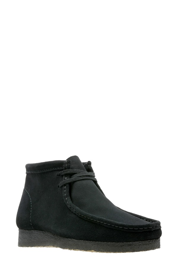 クラークス メンズ シューズ ブーツ・レインブーツ Clarks Originals Wallabee Chukka Boot (Men) BLACK SDE ブラック|ReVida 店