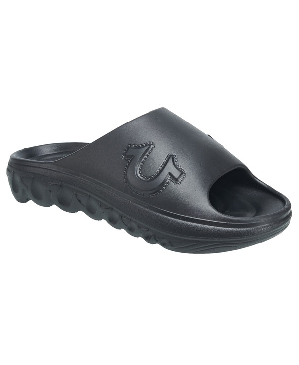 トゥルーレリジョン メンズ シューズ サンダル True Religion Tupac Molded Slide (Men) BLACK ブラック｜ReVida 店