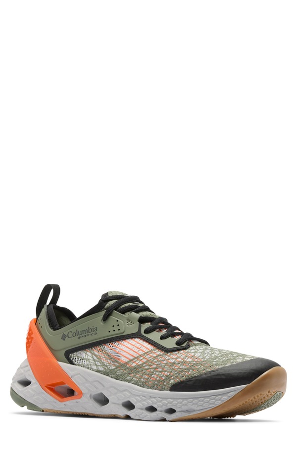 コロンビア メンズ シューズ スニーカー Columbia PFG Whipray Shoe (Men) CYPRESS/ SPARK ORANGE オレンジ｜ReVida 店