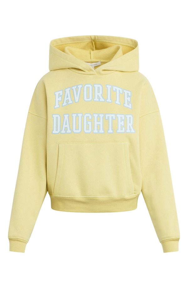 フェイバリット ドーター レディース アウター パーカー・スウェット グラフィック Favorite Daughter The Collegiate Graphic Hoodie GOLDEN/ OFF WHITE オフホワイト｜ReVida 店
