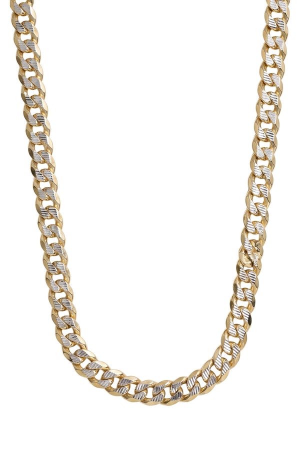 アルジェントヴィーヴォ メンズ アクセサリー ネックレス・チョーカー レース ARGENTO VIVO Men's Two-Tone Curb Chainecklace GOLD/ SILVER ゴールド｜ReVida 店