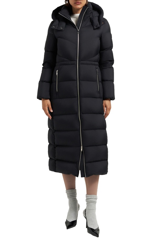 ムースナックル レディース アウター ジャケット・ブルゾン パーカー ダウン Moose Knuckles Belle Cote Long Waterepellent 800 Fill Power Down Parka BLACK ブラック｜ReVida 店