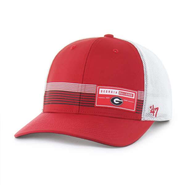 フォーティーセブン メンズ アクセサリー 帽子 Men's '47 Red Georgia Bulldogs Rangefinder brrr Trucker Adjustable Hat Red レッド｜ReVida 店
