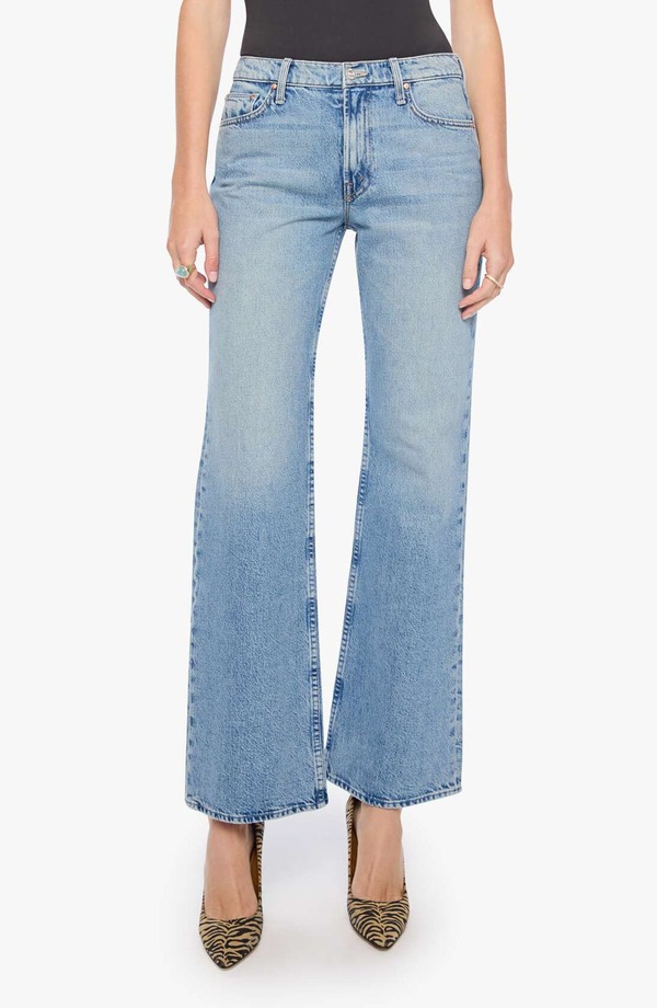 マザー レディース シューズ ブーツ・レインブーツカット ジーンズ MOTHER The Bookie Sneak Mid Waist Bootcut Jeans LEAP OFAITH｜ReVida 店