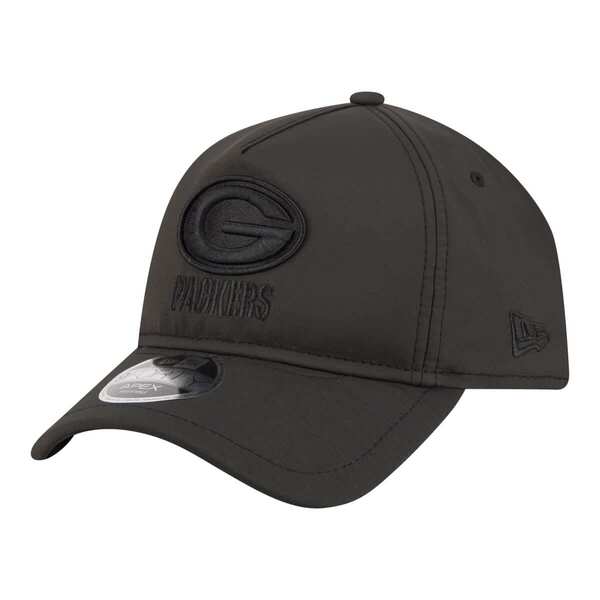 ニューエラ メンズ アクセサリー 帽子 Men's New Era Black Green Bay Packers Apex 9FORTY Adjustable Hat Black ブラック｜ReVida 店