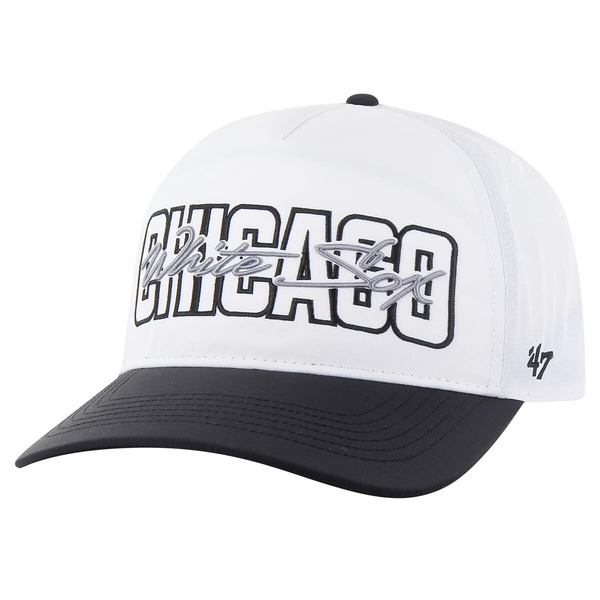 フォーティーセブン メンズ アクセサリー 帽子 Men's '47 White Chicago White Sox Lineman Hitch Adjustable Hat White ホワイト｜ReVida 店