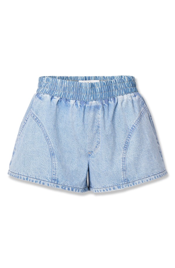ラグアンドボーン レディース ボトムス デニムパンツ ショートパンツ rag & bone rb Miramar Flyweightrompe l'Oeil Faux Denim ShortsHALER デニム｜ReVida 店
