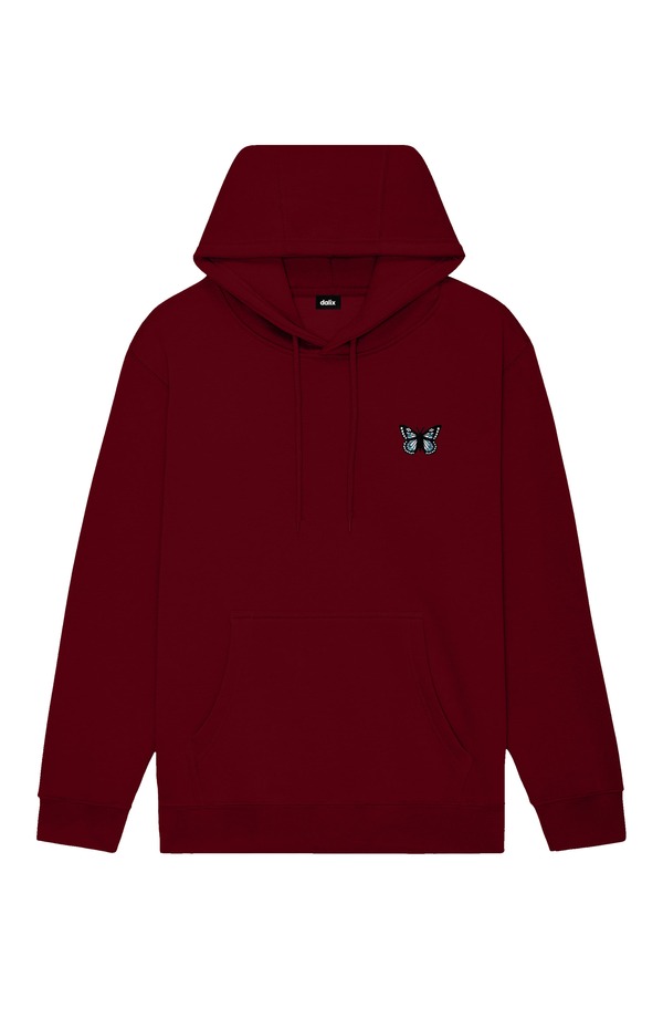 ダリックス レディース アウター パーカー・スウェット Dalix Womens Butterfly Midweight All Day Hoodie Burgundy バーガンディ|ReVida 店