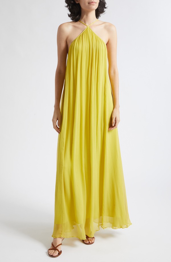 スタウド レディース トップス ワンピース マキシ ホルター STAUDashalter Maxi Dress CITRON｜ReVida 店