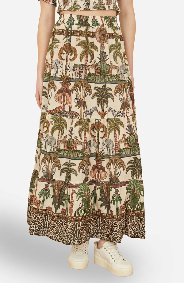 ユミキム レディース ボトムスカート ミディ コットン Yumi Cotton Voile Safari Midi Skirt Multi マルチカラー｜ReVida 店 21,735円