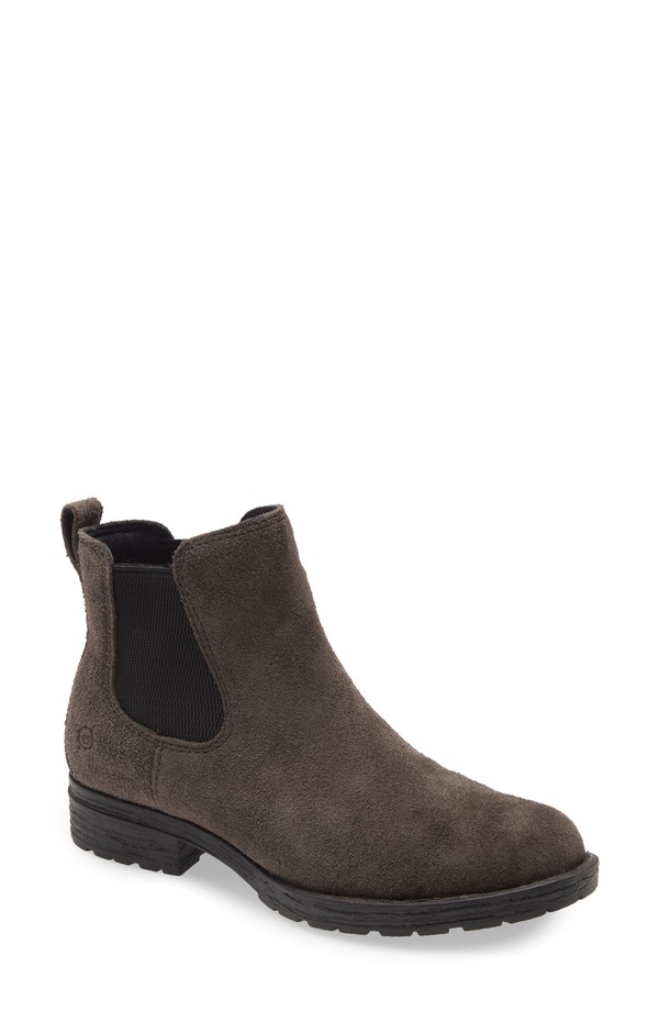 バーン レディース シューズ ブーツ・レインブーツ チェルシーブーツ チェルシー Brn Cove Waterproof Chelsea Boot Dark Grey Suede グレー