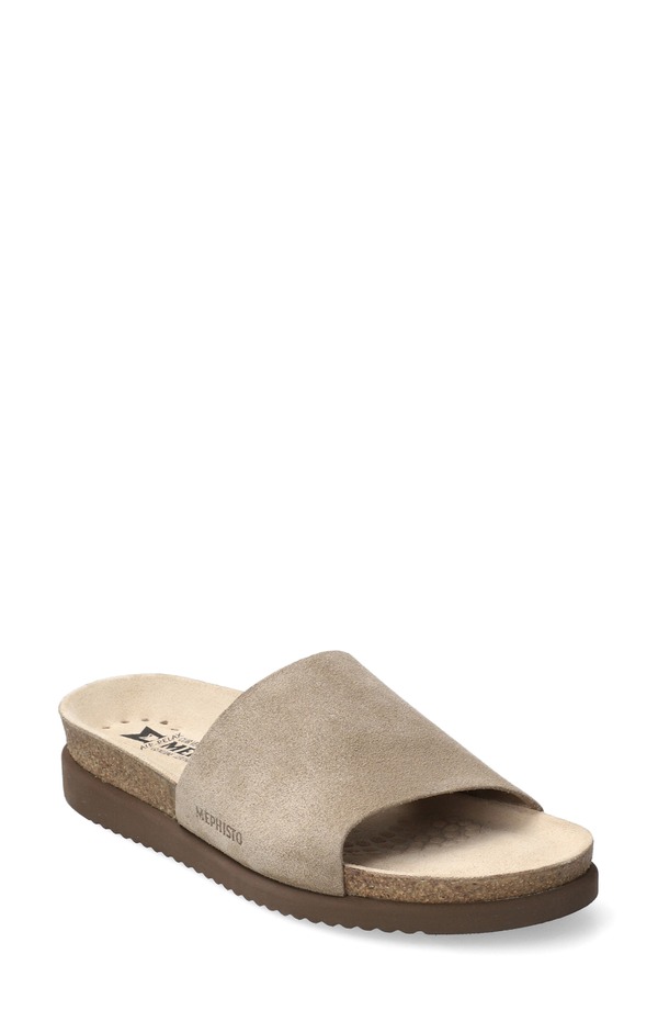 メフィスト レディース シューズ サンダル Mephisto Hanik Slide Sandal Warm Grey グレー|ReVida 店