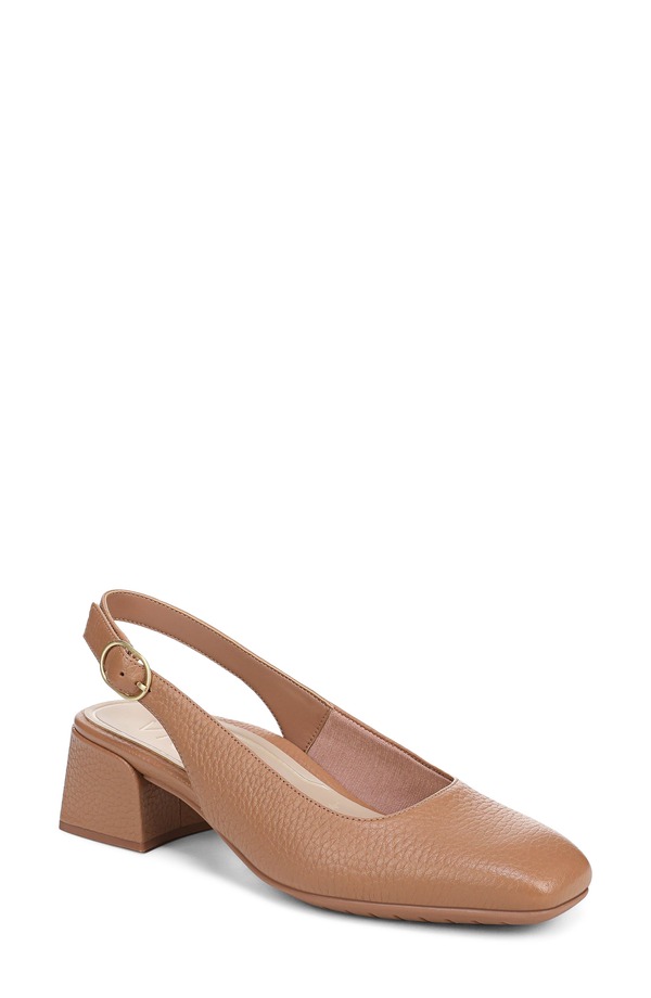 バイオニック レディース シューズ 踵 Vionic Reyes Block Heel Slingback Pump Mocha Mousse モカ