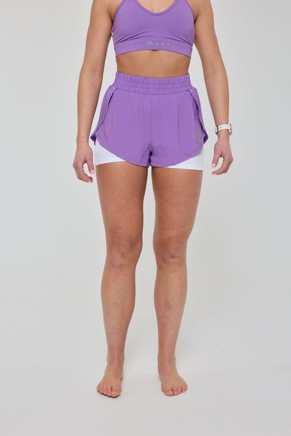 オースク レディース ボトムス ハーフパンツ・ショーツ トール ショートパンツ OOSC Elite 2 in 1 Running Shorts - Purple (Regular Tall) Purple パープル｜ReVida 店