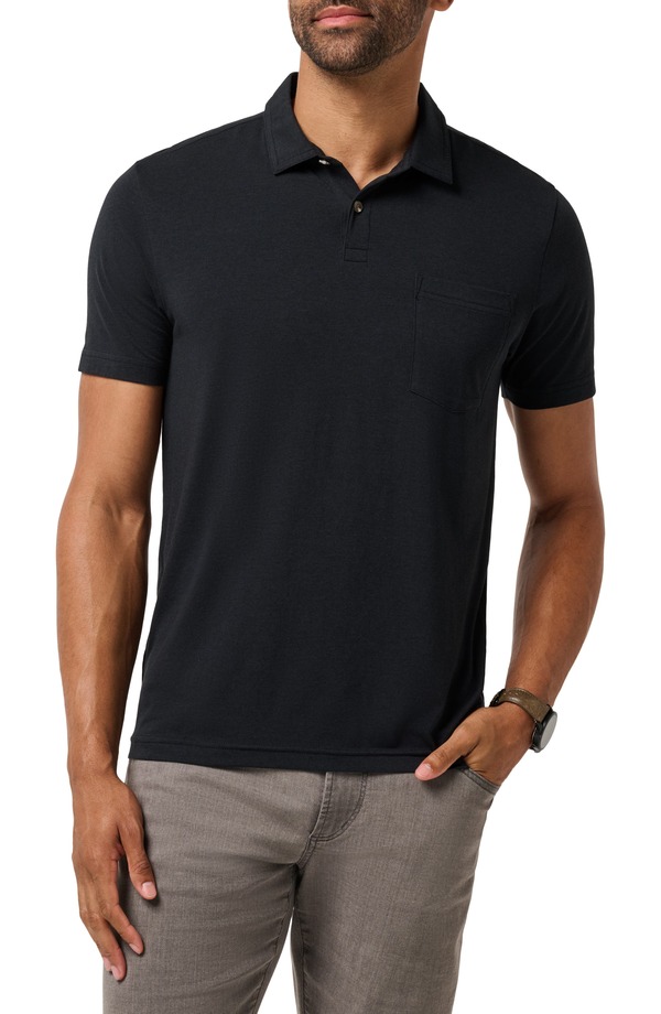 トラビスマヒュー メンズ トップス シャツ TravisMathew The Cloud Polo BLACK ブラック｜ReVida 店