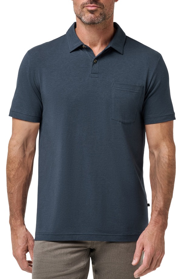 トラビスマヒュー メンズ トップス シャツ TravisMathew The Cloud Polo TOTAL ECLIPSE｜ReVida 店