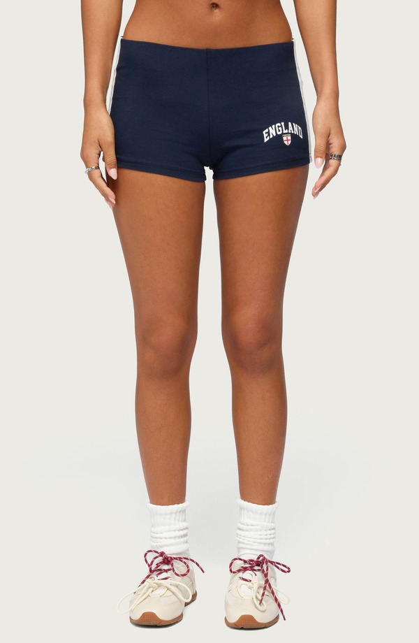 アディクテッド レディース ボトムス ハーフパンツ・ショーツ ショートパンツ EDIKTED England Micro Shorts NAVY ネイビー｜ReVida 店