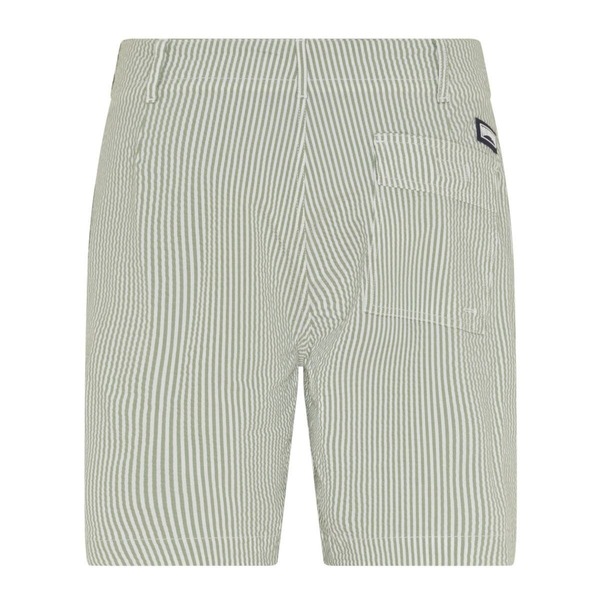 【送料無料】 ヴィルブレクイン メンズ ハーフパンツ・ショーツ ボトムス Men Stretch Cotton Bermuda Shorts Seersuckers Stripes Khaki|ReVida 店