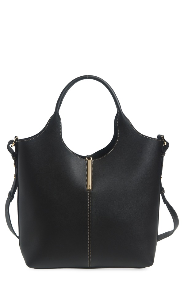 トッズ レディース バッグ レザー Tod'small Ebr Top Handleather Tote NERO｜ReVida 店
