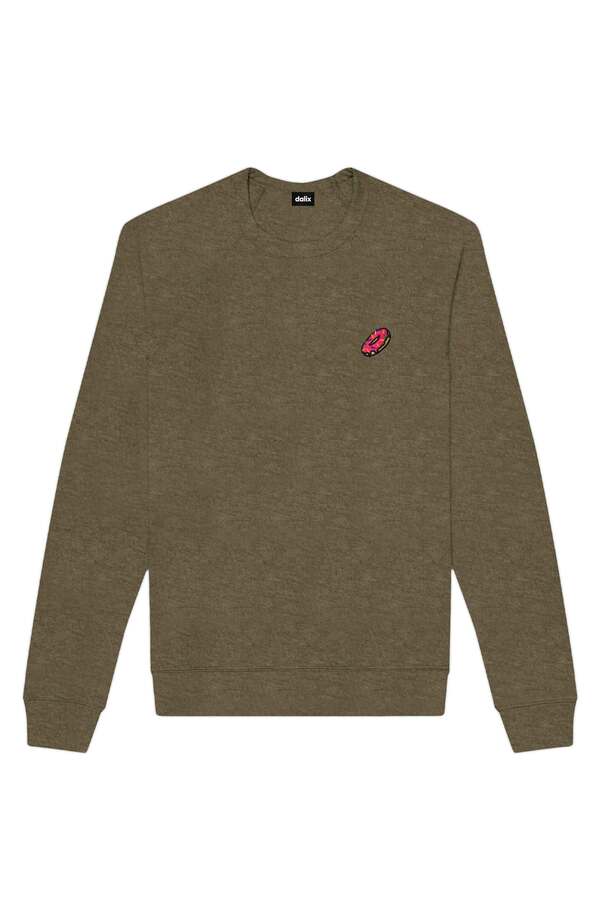 ダリックス メンズ アウター パーカー・スウェット シャツ フリース Dalix Donut Fleece Sweatshirt Heather Olive ヘザー｜ReVida 店