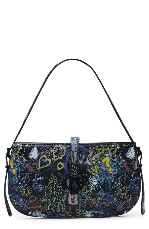 デジグアル レディース バッグ Desigual Butterfly Crossbody Bag BLACK ブラック｜ReVida 店