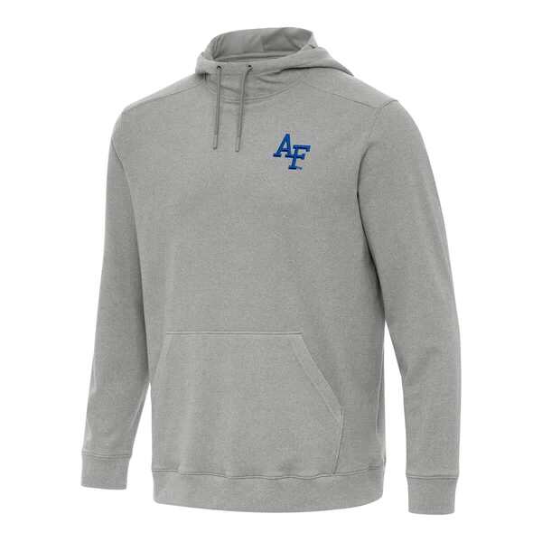 アンティグア メンズ アウター パーカー・スウェット Men's Antigua Heather Gray Air Force Falcons Cloud Pullover Hoodie Heather Gray グレー｜ReVida 店