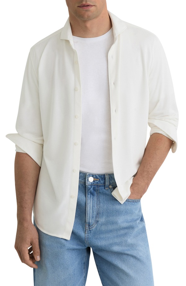 レイス メンズ トップス シャツ Reiss Davaro Button-Up Shirt WHITE ホワイト|ReVida 店