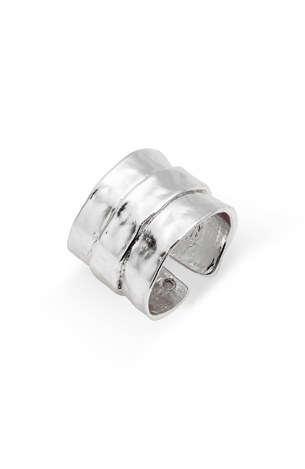 カリーンサルタン レディース アクセサリー 指輪 Karine Sultan Parchmentextu red Ring SILVER シルバー｜ReVida 店