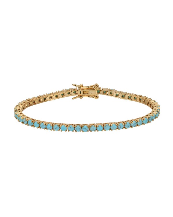 ネイティブゲム レディース アクセサリー ブレスレット・バングル・アンクレット NATIVE GEM Turquoise Tennis Braceleturquoise/Aqua ターコイズ｜ReVida 店
