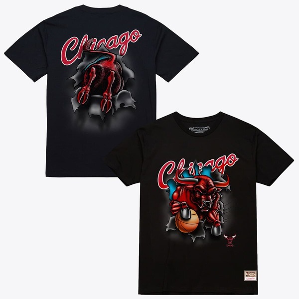 ミッチェル&ネス メンズ トップス Tシャツ Men's Mitchell & Ness Black Chicago Bulls Breakthrough T-Shirt Black ブラック｜ReVida 店