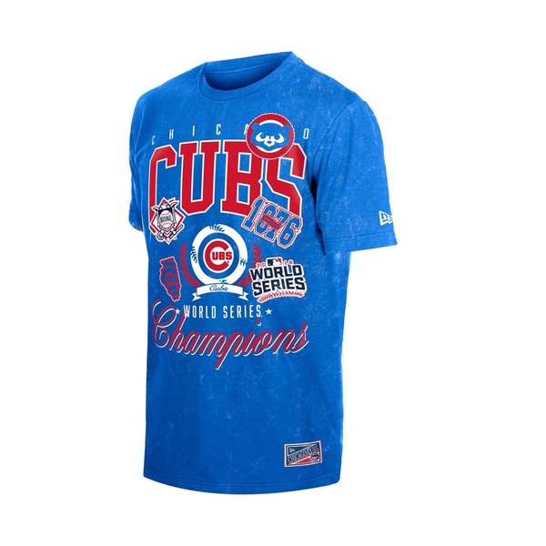 ニューエラ メンズ トップス Tシャツ Men\'s New Era Royal Chicago Cubs Mineral Wash T-Shirt Royal｜ReVida 店