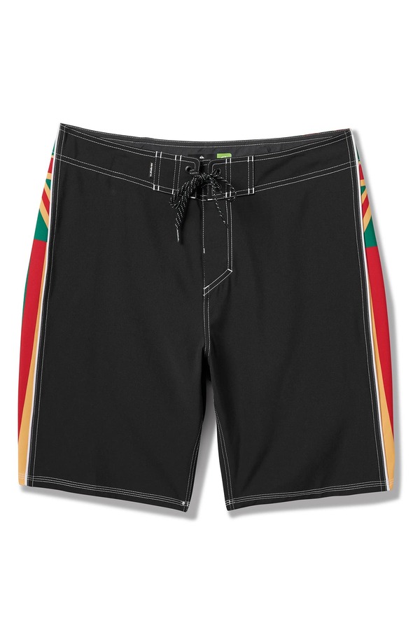 クイックシルバー メンズ 水着 ハーフパンツ・ショーツ ショートパンツ シルク Quik silver Surfsilk Hi Flight Board Shorts BLACK ブラック｜ReVida 店