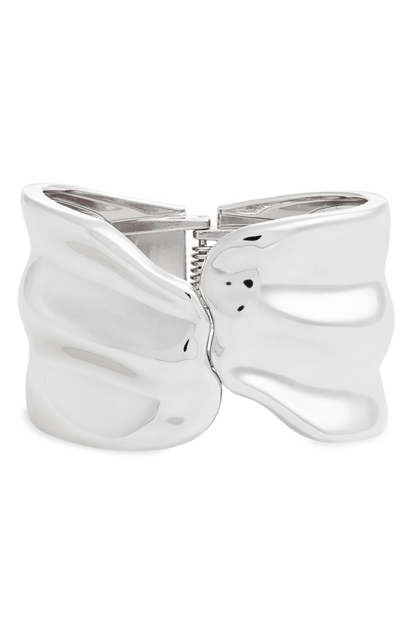 オープンエディット レディース アクセサリー ブレスレット・バングル・アンクレット Open Edit Bold HInge Bracelet SILVER シルバー|ReVida 店