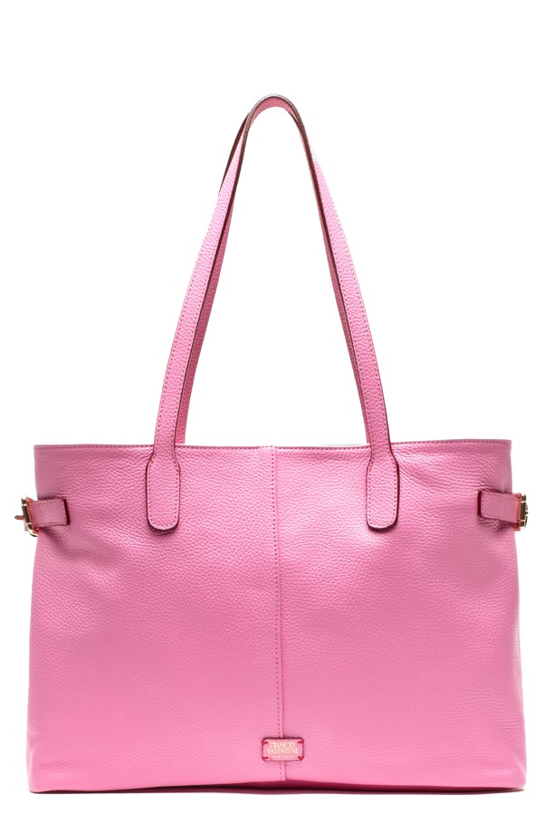 フランセスバレンタイン レディース バッグ レザー Frances Valentine Large Amalie Leather Tote PINK ピンク|ReVida 店