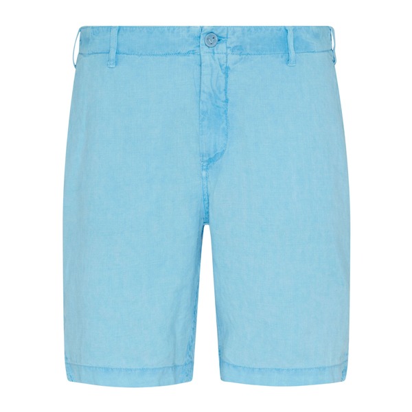 【送料無料】 ヴィルブレクイン メンズ ハーフパンツ・ショーツ ボトムス Men Mineral Dye Linen Bermuda Shorts Larimar|ReVida 店