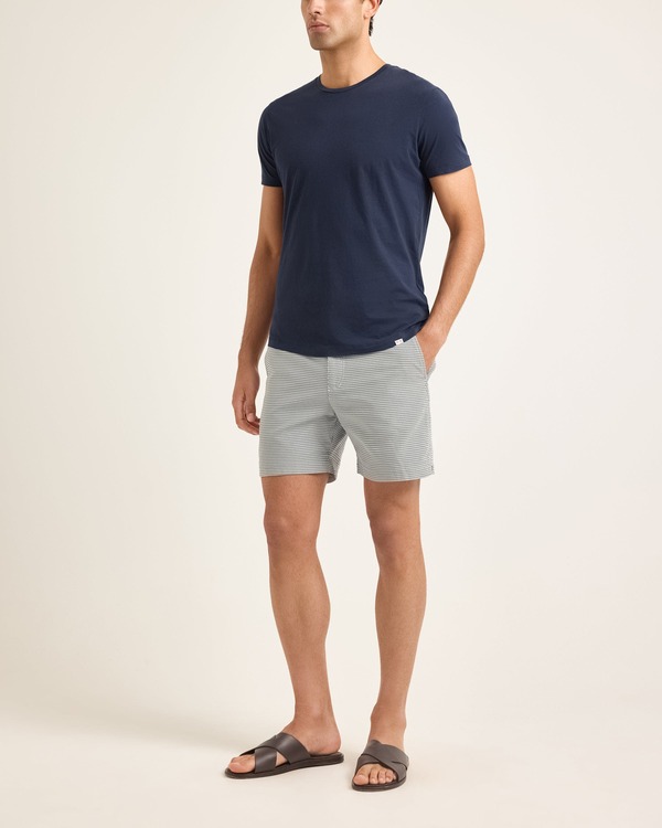 オールバー ブラウン メンズ トップス シャツ クルーネック Orlebar Brown Ob Tailo red Fit Crew Neck T-Shirt NAVY ネイビー|ReVida 店