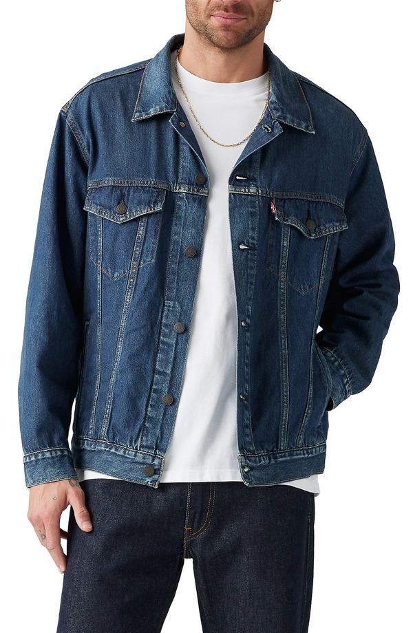 リーバイス メンズ アウター コート リラックスフィット デニム ジャケット Levi's Relaxed Fit Denim Trucker JacketHAT FEELS LIGHT デニム|ReVida 店