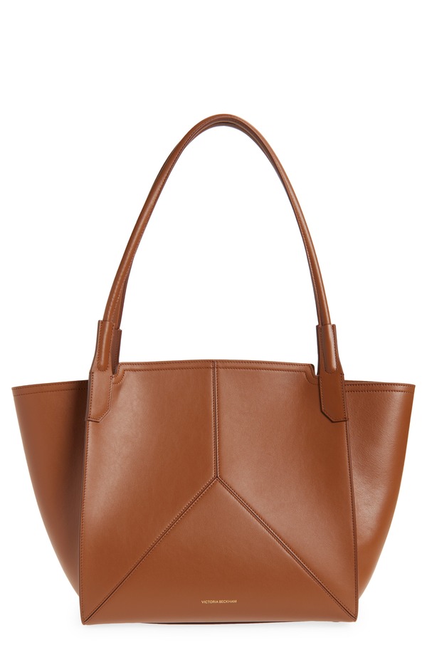 ヴィクトリア ベッカム レディース バッグ レザー Victoria Beckham Small Victoria Leather Tote DARK TAN タン｜ReVida 店
