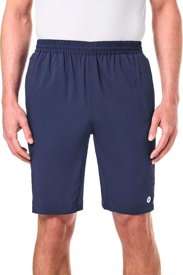 クーリバー メンズ ボトムス ハーフパンツ・ショーツ ショートパンツ Coolibar Men's Outpace Tennishorts UPF 50+ Sun Protectio navy ネイビー｜ReVida 店