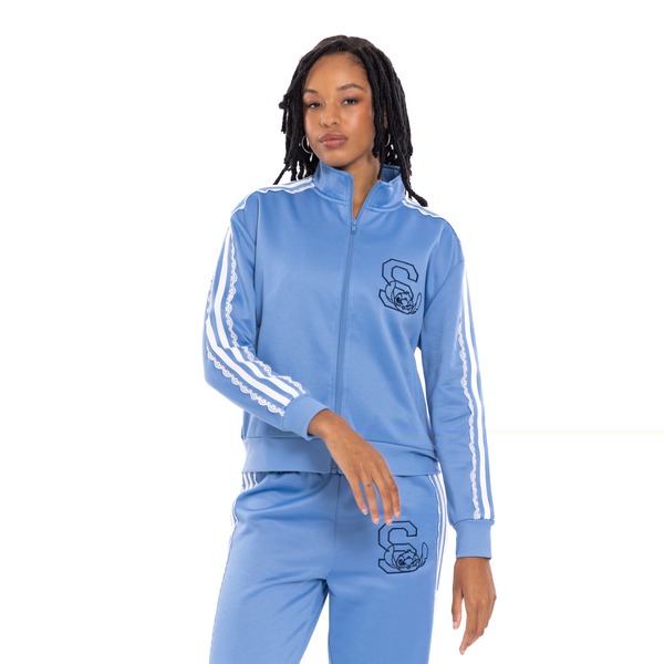 ディズニー レディース アウター ジャケット・ブルゾン Disney Lilo & Stitch Athletic Zip-Up Track Jacket Light Blue Stitch ブルー|ReVida 店