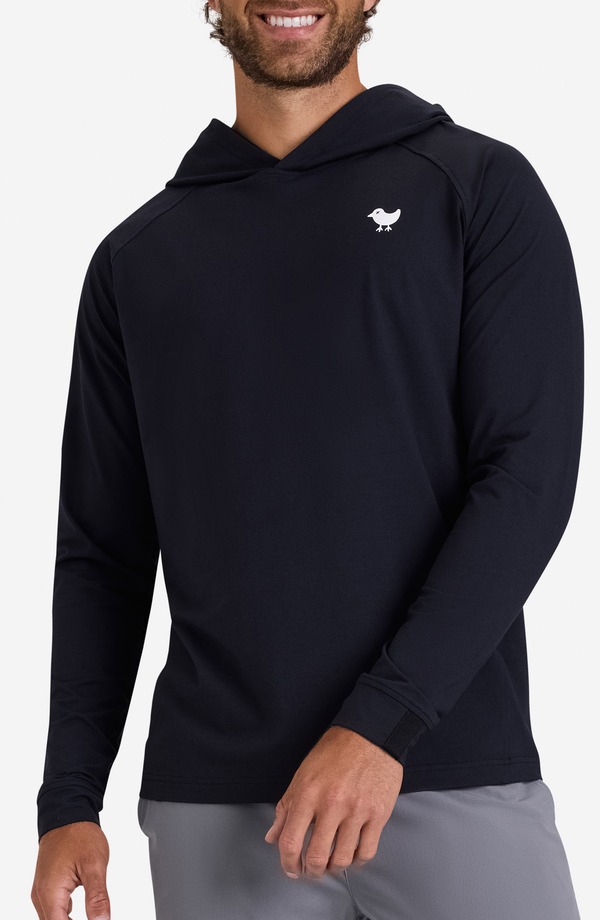 バッドバーディー メンズ アウター パーカー・スウェット ハーフジップ Bad Birdie Velocity Performance Quarter Zipullover BLACK ブラック｜ReVida 店
