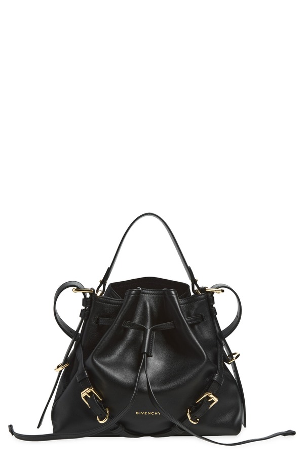 ジバンシー レディース バッグ レザー Givenchy Small Voyou Leather Bucket Bag BLACK ブラック｜ReVida 店