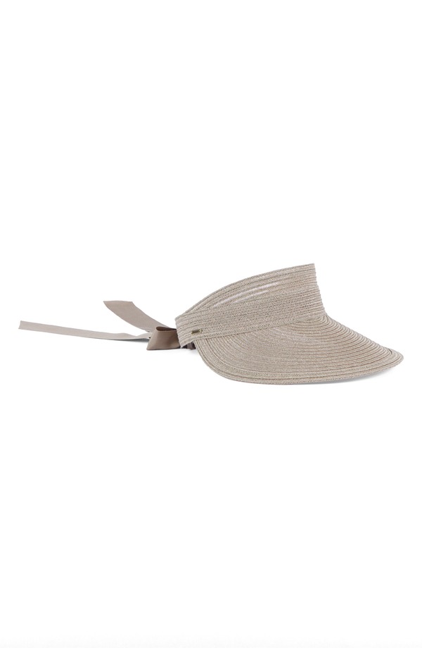ユージニアキム レディース アクセサリー 帽子 Eugenia Kim Ricky Packable Straw Visor KHAKI カーキ|ReVida 店