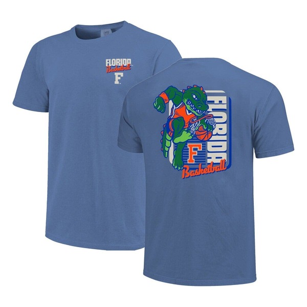 イメージワン メンズ トップス Tシャツ IMAGE ONE Men's Royal Florida Gators Comfort Colors Mascot Dunk T-Shirt Royal｜ReVida 店